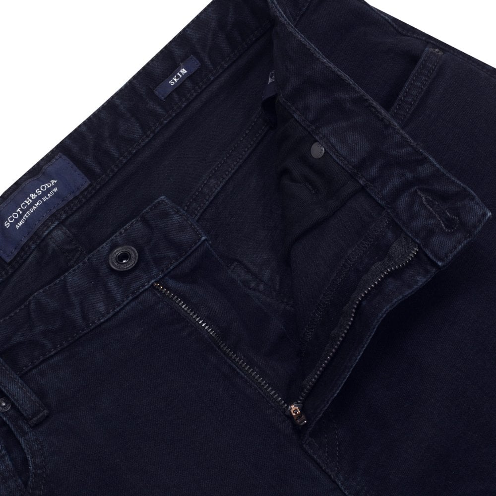 Scotch & Soda Skim Homegrown Skinny Fit Dark Blue Mens Stretch Denim Jeans SCOT8057