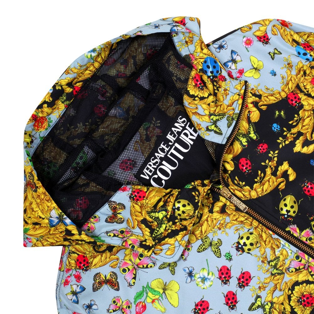 Versace Jeans Couture Mens Mint Coccinelle Print Lightweight Jacket VJC9710