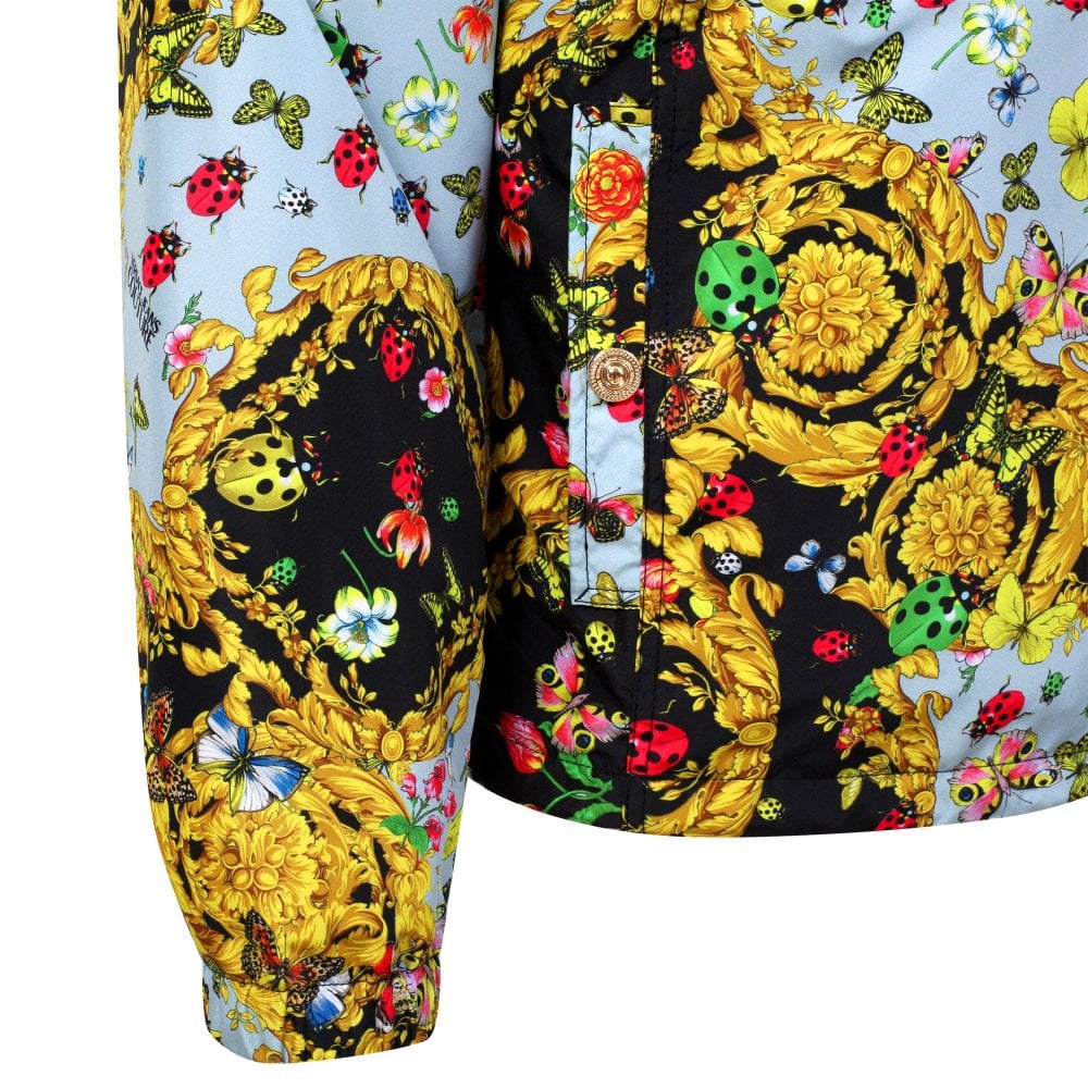Versace Jeans Couture Mens Mint Coccinelle Print Lightweight Jacket VJC9710