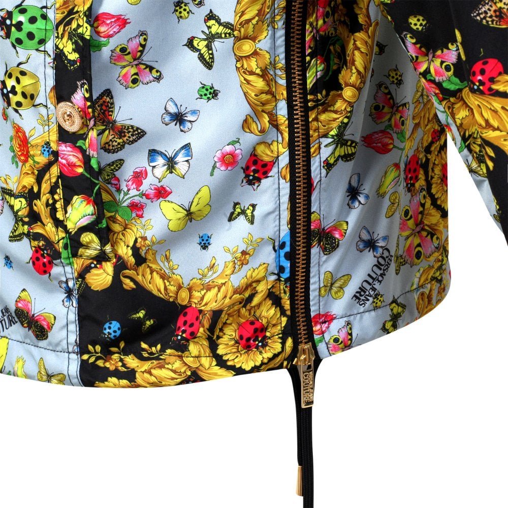 Versace Jeans Couture Mens Mint Coccinelle Print Lightweight Jacket VJC9710