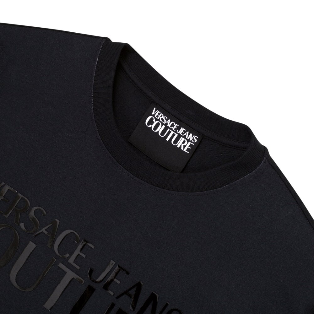 Versace Jeans Couture Mens Logo and Print Black Sweatshirt VJC9714