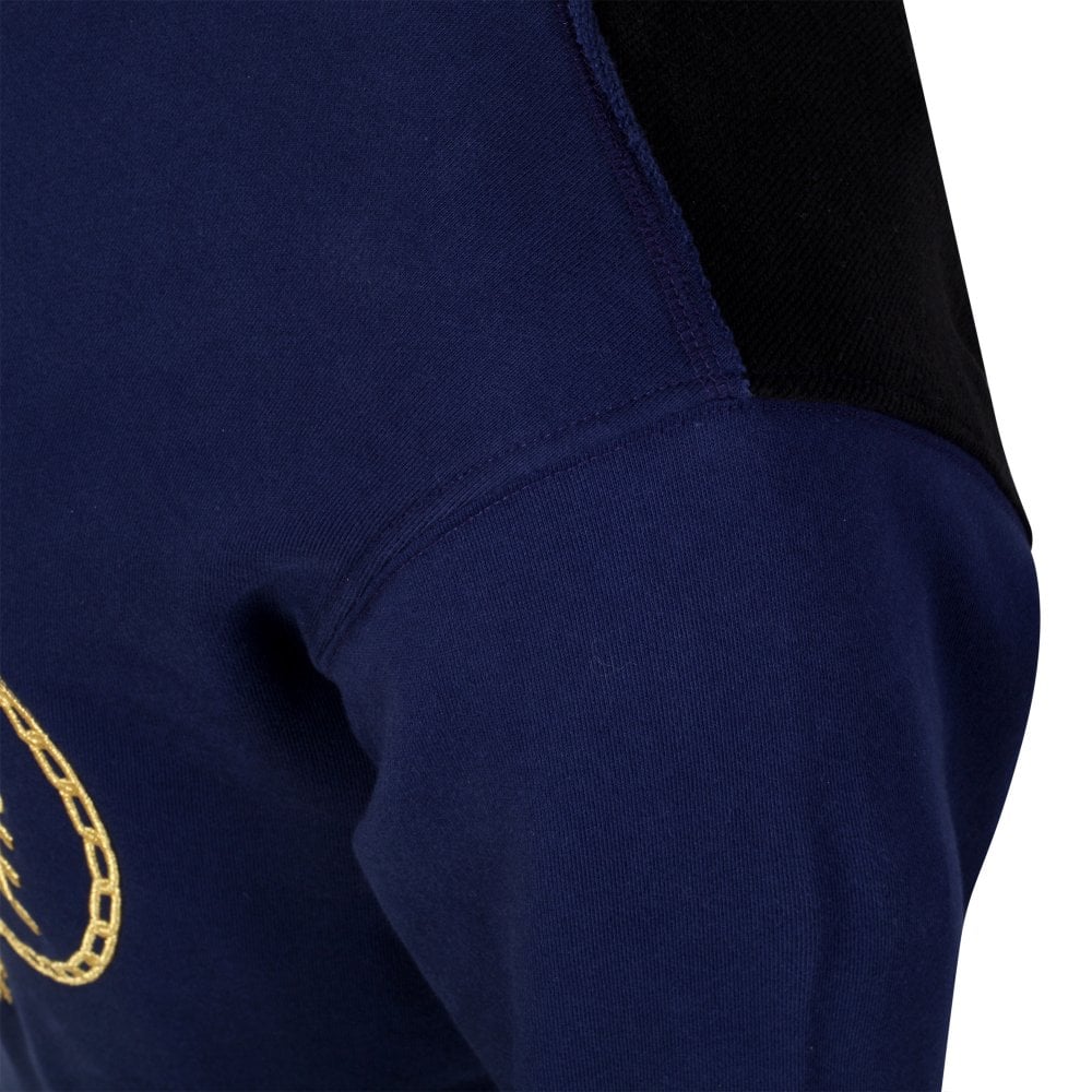 Versace Jeans Couture Mens Embroidered Logo Blue Sweatshirt VJC10191
