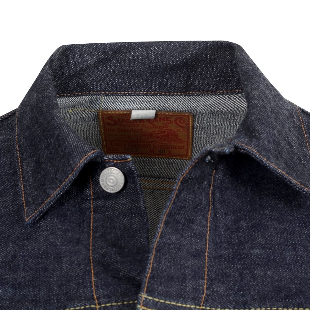 Sugar Cane SC11953A Mens Rinsed Wash 1953 Model Denim Jacket CANE10615