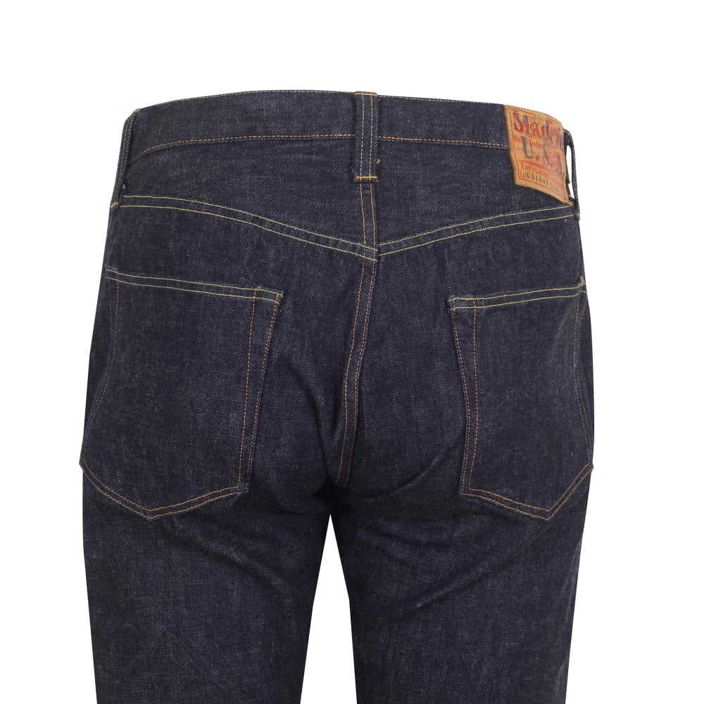 Sugar cane Mens 13oz Made in USA Dead Stock 1947 Rinsed Wash Denim Jeans CANE10617