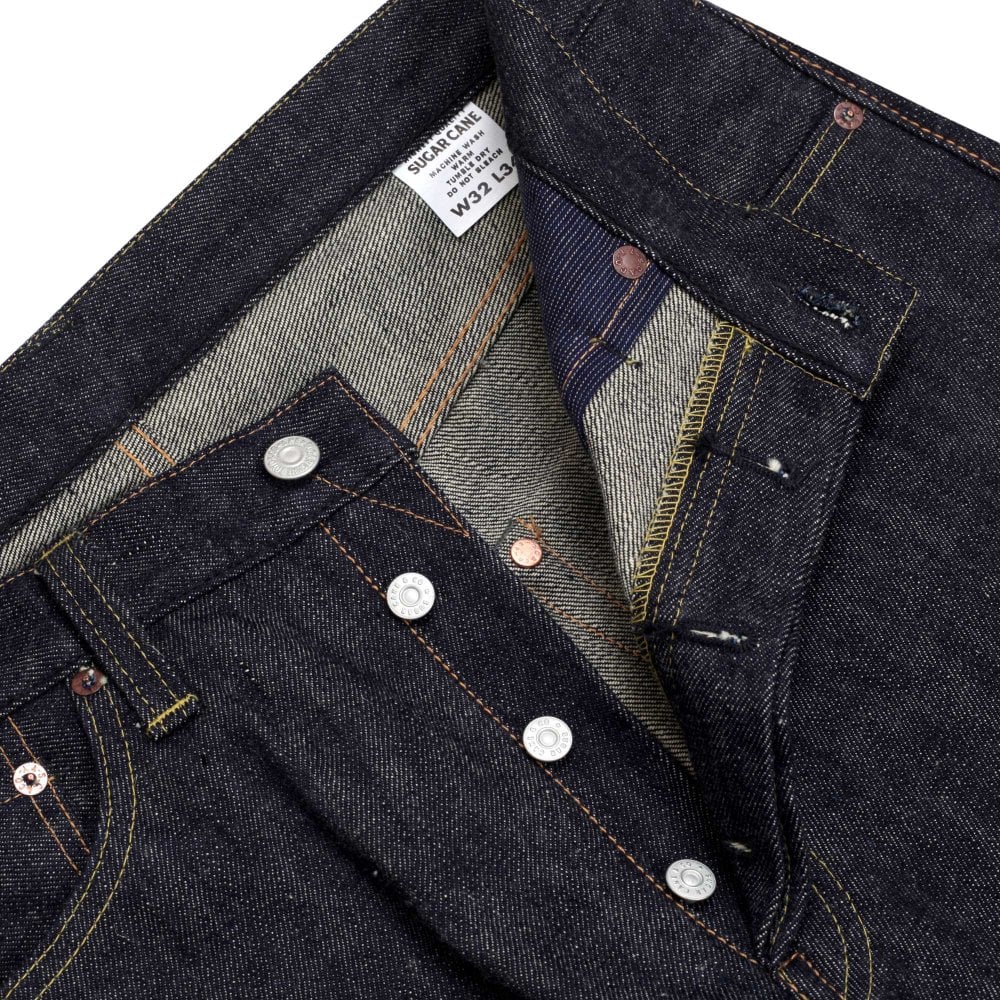 Sugar Cane mens 16.25oz SugarCane Fibre Non Wash Regular fit Denim Jeans CANE8662
