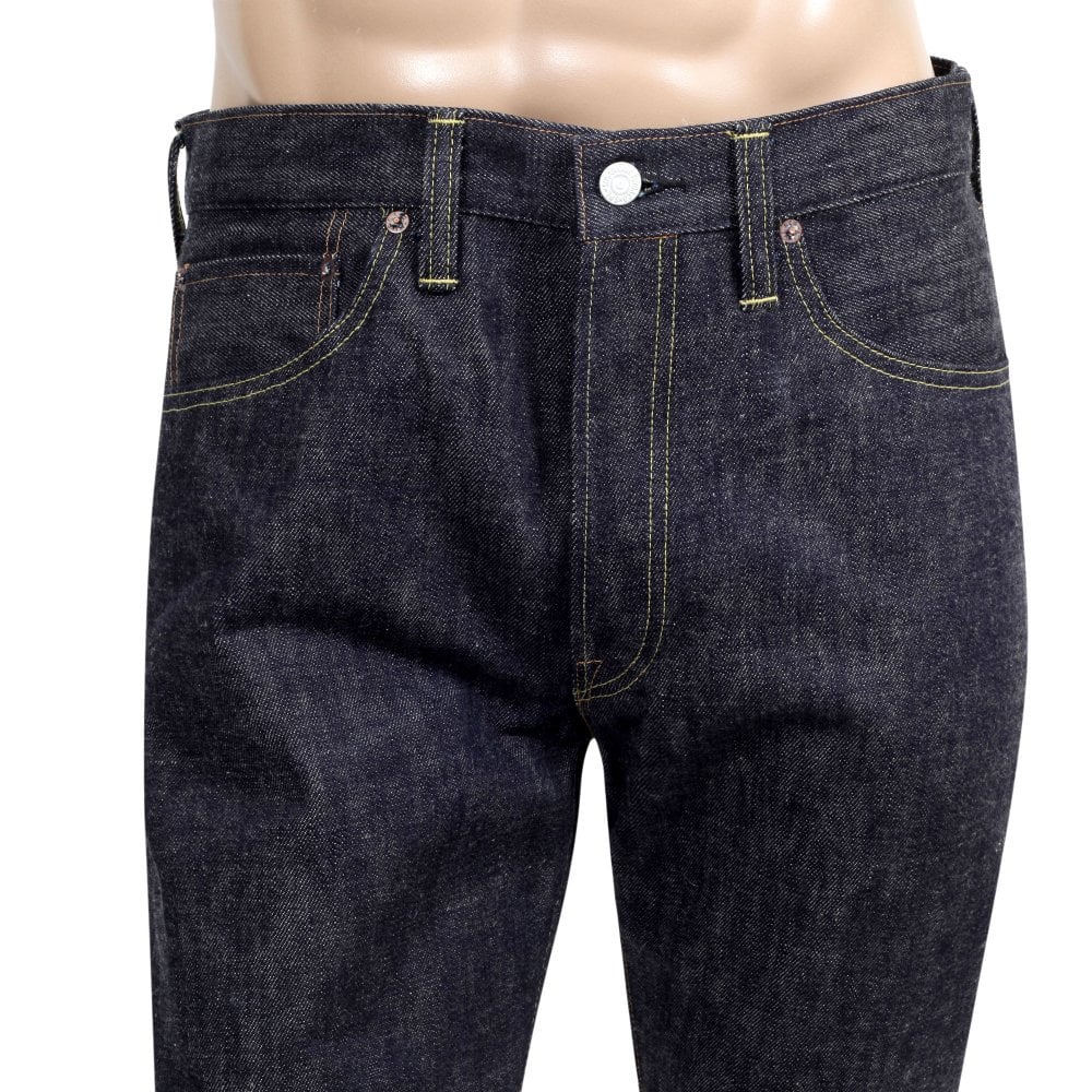 Sugar Cane mens 16.25oz SugarCane Fiber Tapered Fit Non Wash Denim Jeans CANE9374
