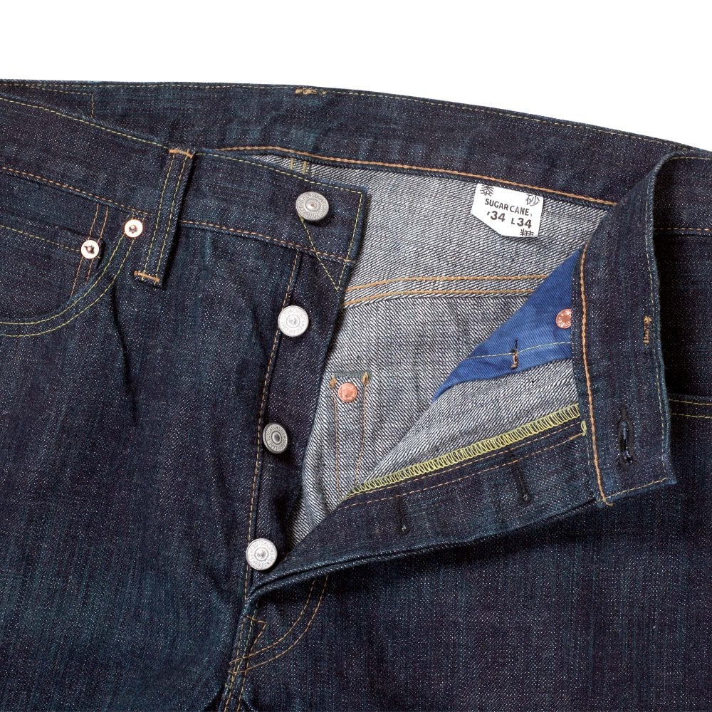 Sugar Cane Mens Slim Model Edo Ali 55th Anniversary One Wash Rinsed Jeans CANE11073