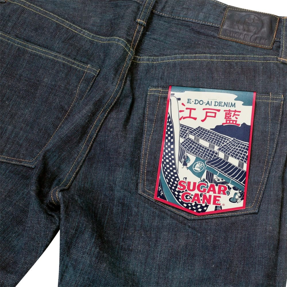 Sugar Cane Mens Slim Model Edo Ali 55th Anniversary One Wash Rinsed Jeans CANE11073