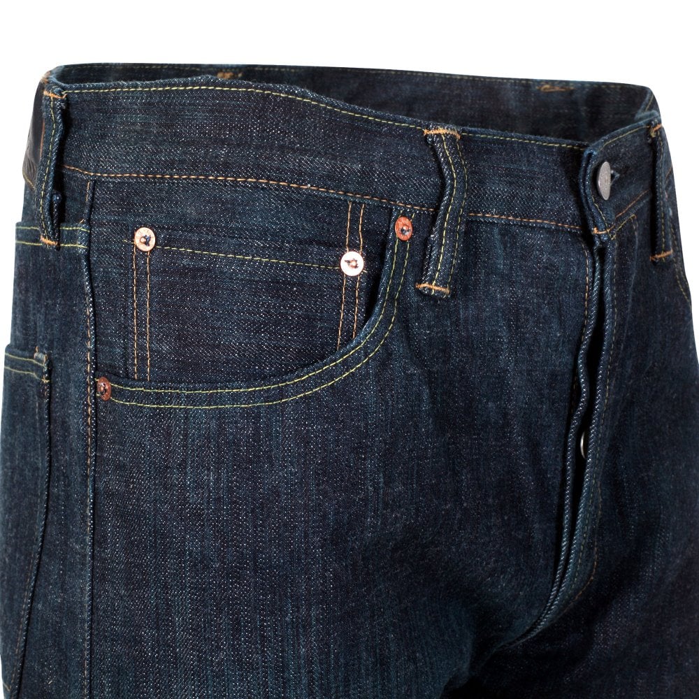 Sugar Cane Mens Slim Model Edo Ali 55th Anniversary One Wash Rinsed Jeans CANE11073