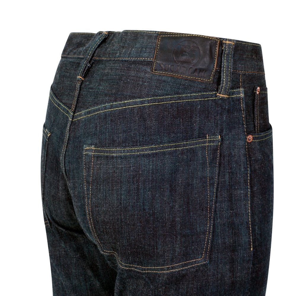 Sugar Cane Mens Slim Model Edo Ali 55th Anniversary One Wash Rinsed Jeans CANE11073