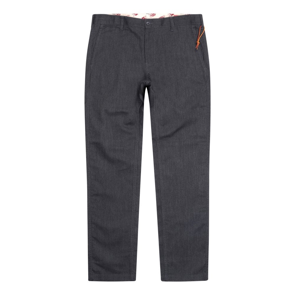 Cats Paw mens charcoal Zip fly cotton mix chinos CATS4668
