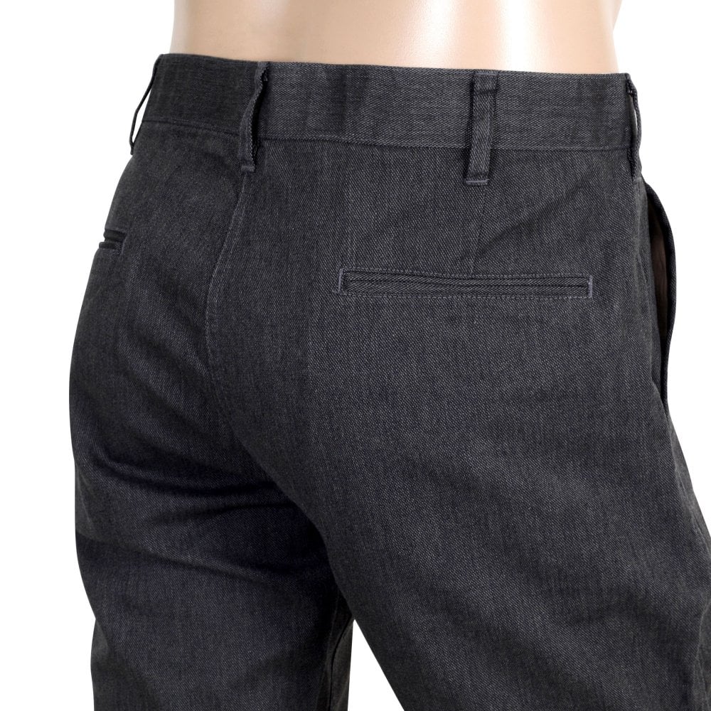 Cats Paw mens charcoal Zip fly cotton mix chinos CATS4668
