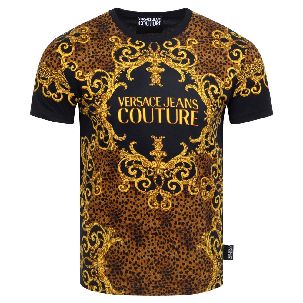 Versace Jeans Couture Leo Baroque Print Short Sleeve T Shirt VJC9697