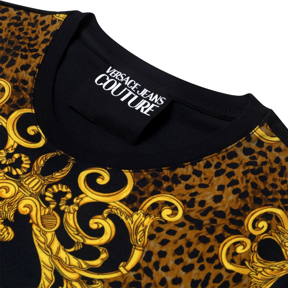 Versace Jeans Couture Leo Baroque Print Short Sleeve T Shirt VJC9697