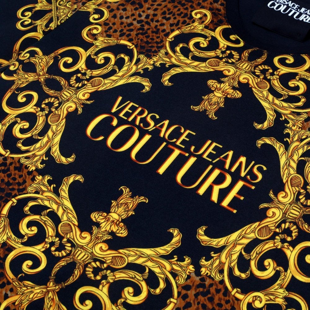 Versace Jeans Couture Leo Baroque Print Short Sleeve T Shirt VJC9697
