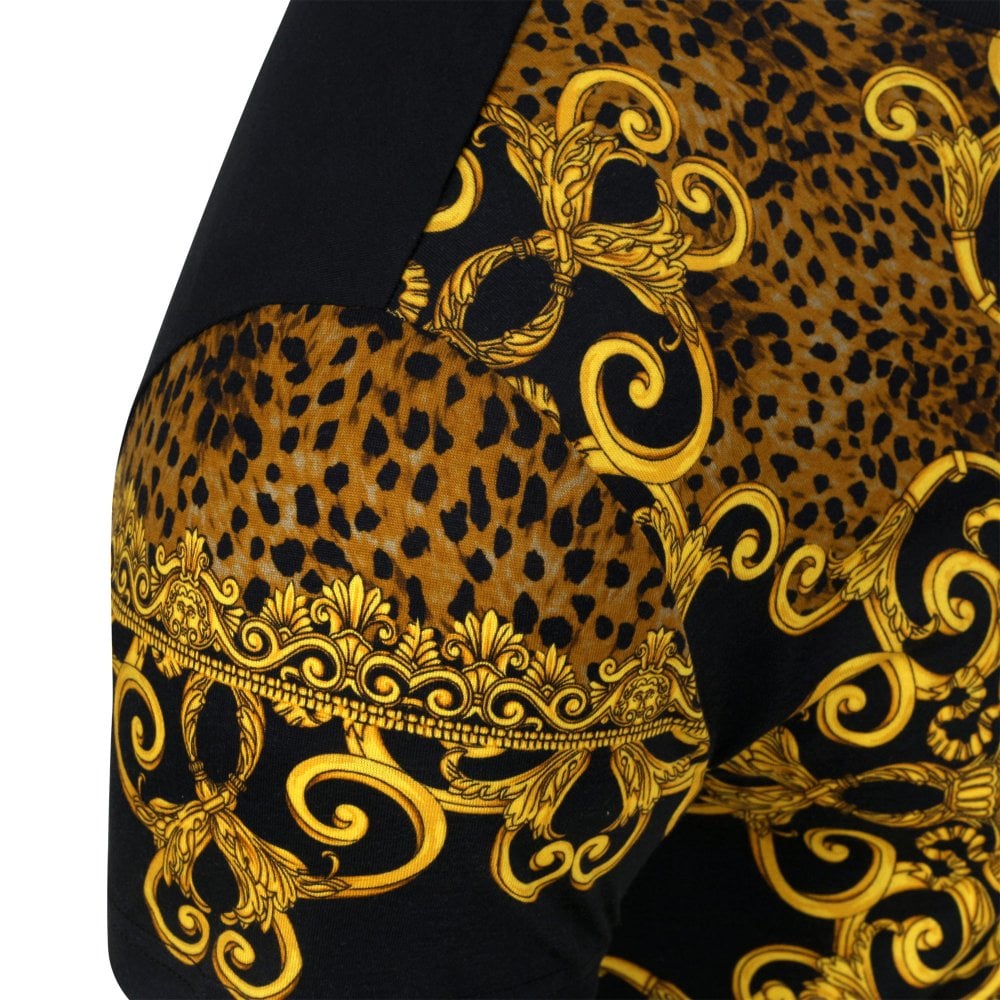 Versace Jeans Couture Leo Baroque Print Short Sleeve T Shirt VJC9697