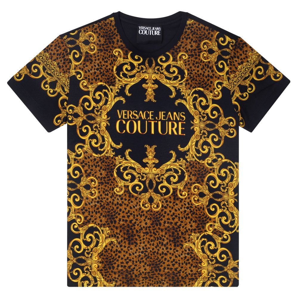 Versace Jeans Couture Leo Baroque Print Short Sleeve T Shirt VJC9697