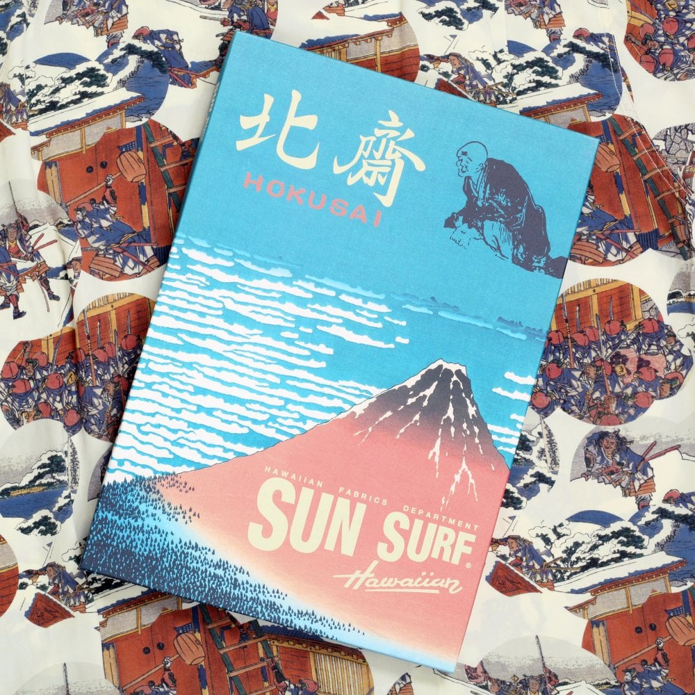 Sun Surf Hokusai Special Edition Off White Mens Hawaiian Shirt SURF9046