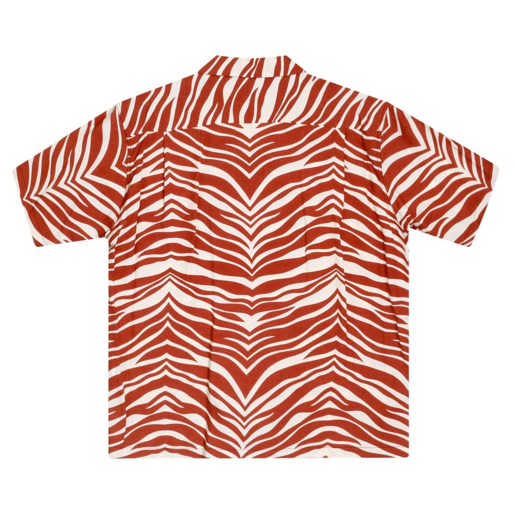 Orange Star of Hollywood Zebra print Hawaiian Shirt SoH9039
