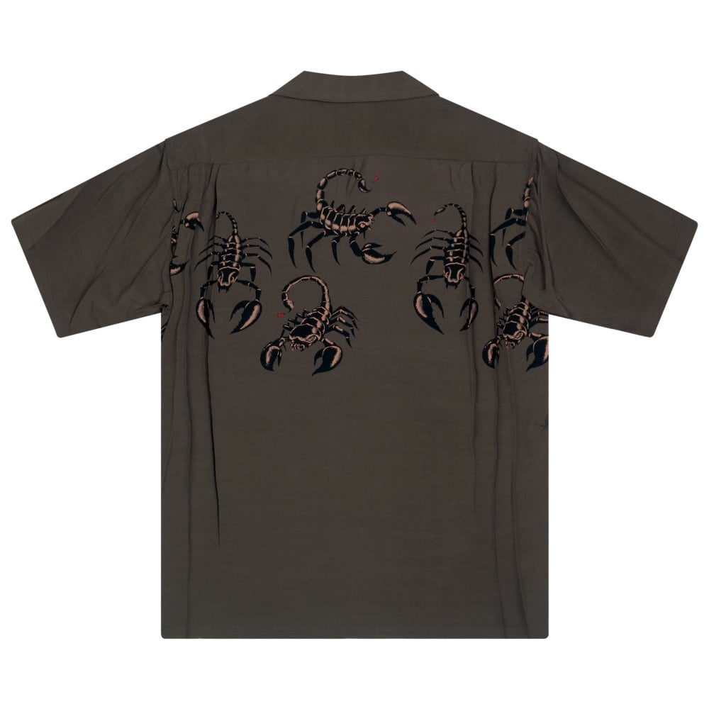 Mens Scorpion Vince Ray Star of Hollywood Grey Hawaiian Shirt SoH9041