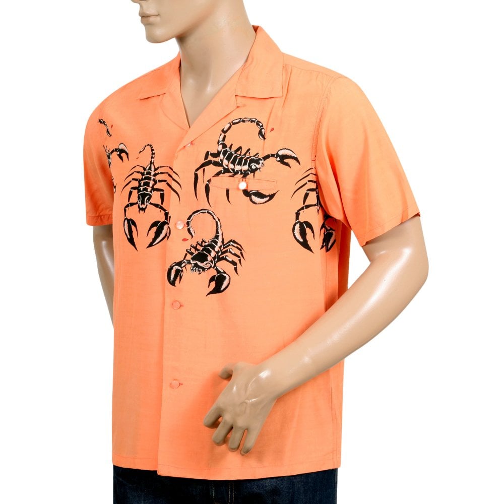 Scorpion Vince Ray Star of Hollywood Pink Hawaiian Shirt SoH9042