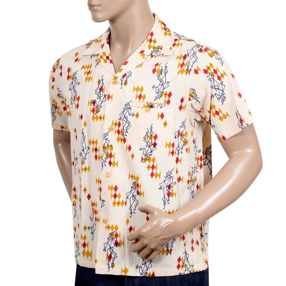 Pierrot Off White Star of Hollywood Hawaiian Shirt SoH9371