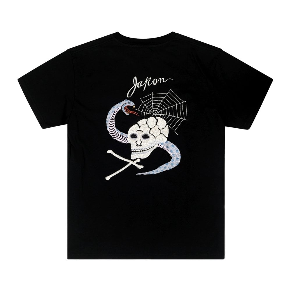 TaIlor Toyo Black Suka Skull and Snake Mens T Shirt tt10076