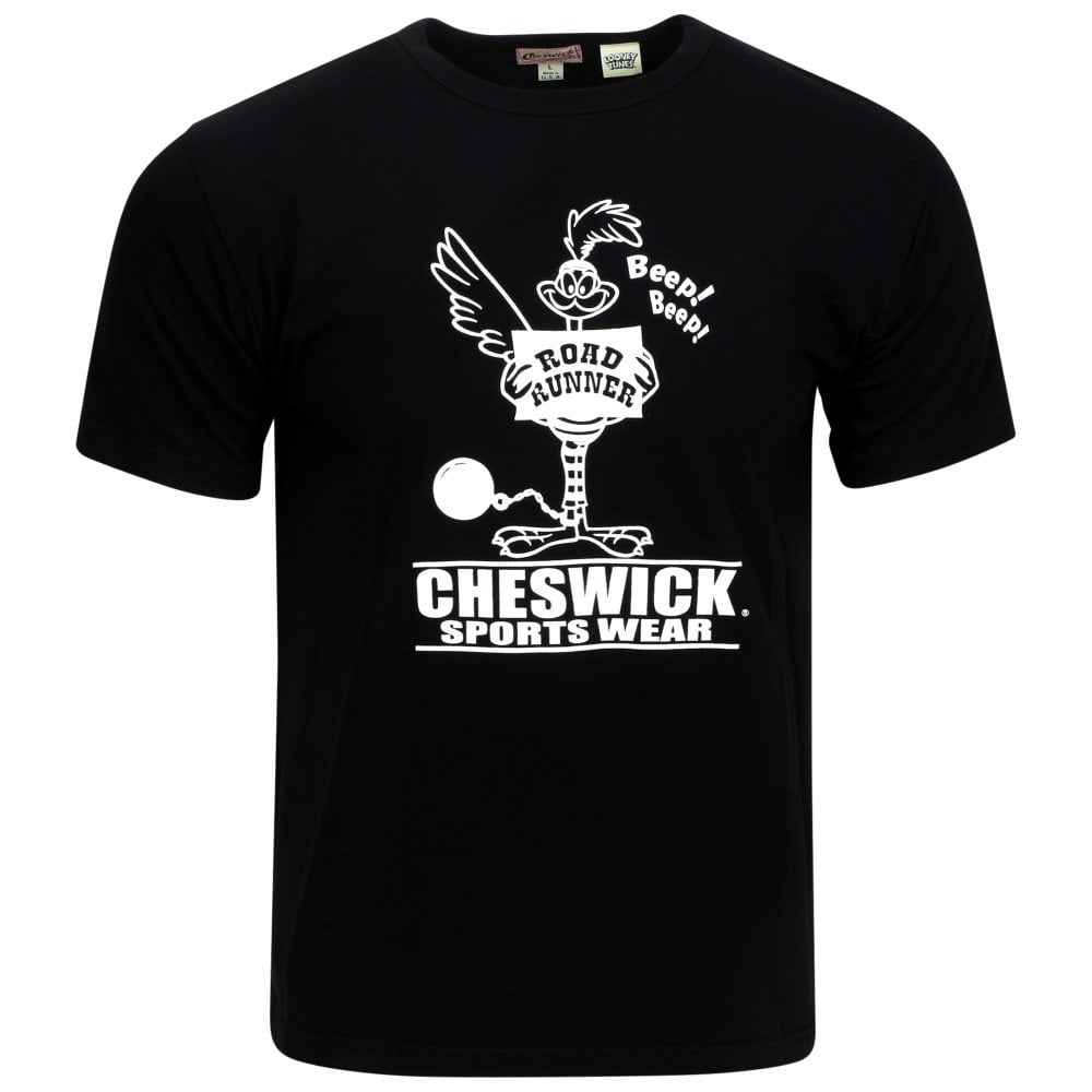 Cheswick Looney Tunes Black Prison Road Runner T Shirt CHES11074