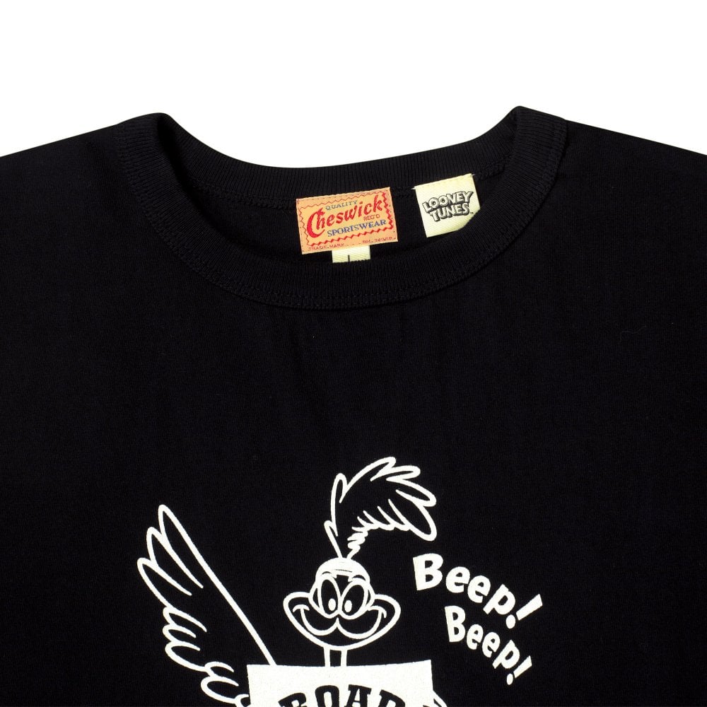 Cheswick Looney Tunes Black Prison Road Runner T Shirt CHES11074