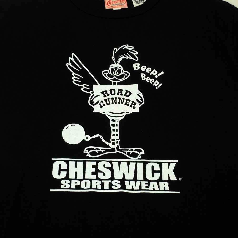 Cheswick Looney Tunes Black Prison Road Runner T Shirt CHES11074