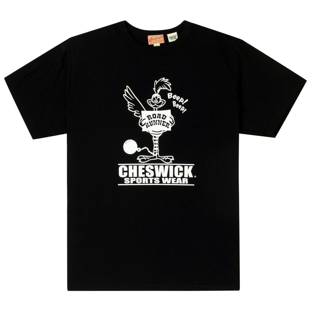 Cheswick Looney Tunes Black Prison Road Runner T Shirt CHES11074