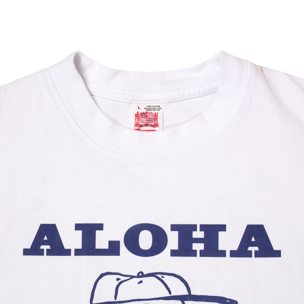 White Sun Surf x Charlie Brown Aloha White T Shirt SURF11079