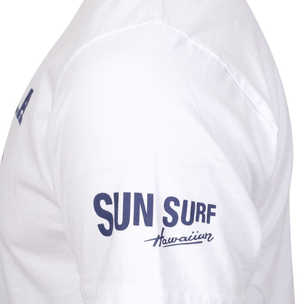White Sun Surf x Charlie Brown Aloha White T Shirt SURF11079