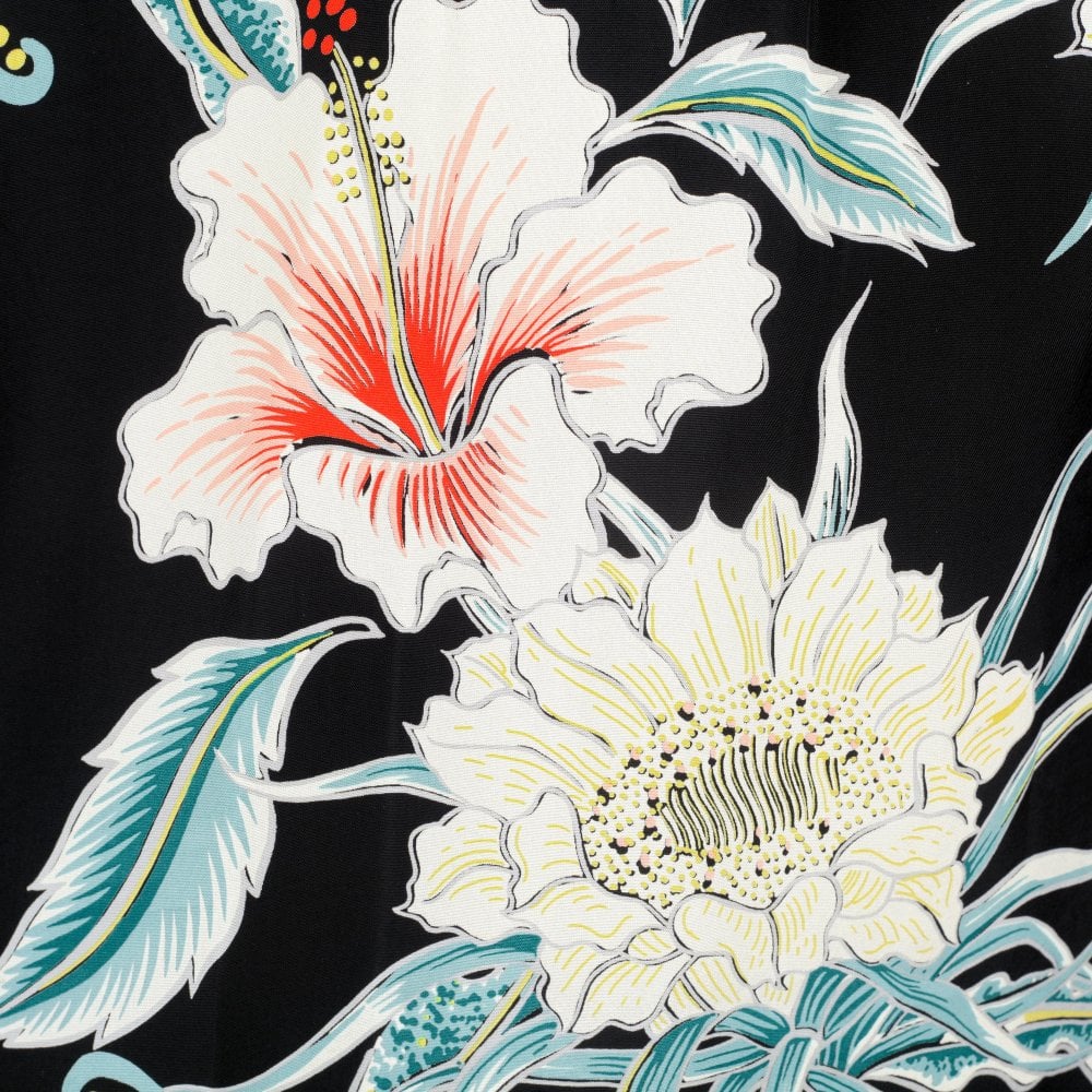 Sun Surf Moonlight Garden In Black Hawaiian Shirt SURF10264