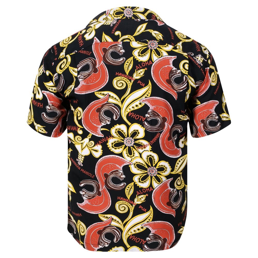 Sun Surf Black Mahiole Hawaiian Shirt SURF11097
