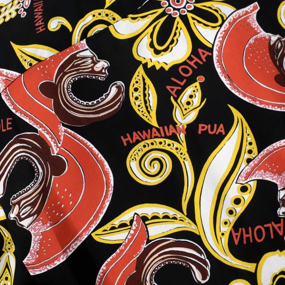 Sun Surf Black Mahiole Hawaiian Shirt SURF11097
