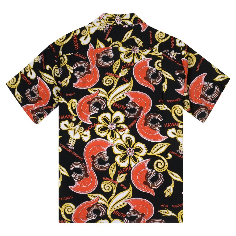 Sun Surf Black Mahiole Hawaiian Shirt SURF11097