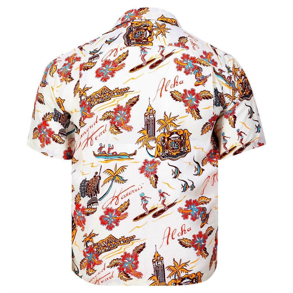 Sun Surf Aloha Hawaii Off White Hawaiian Shirt SURF11087
