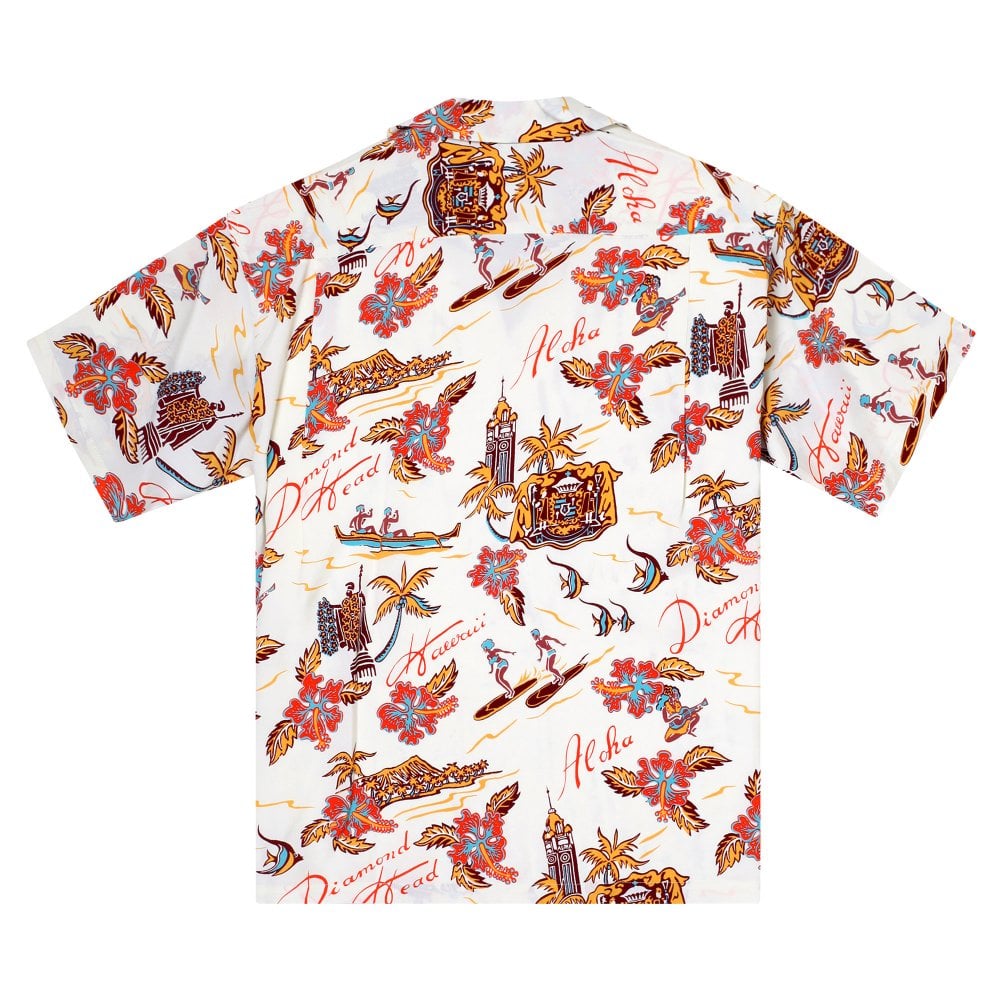 Sun Surf Aloha Hawaii Off White Hawaiian Shirt SURF11087