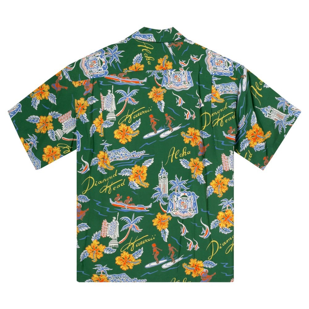 Sun Surf Aloha Hawaii Green Hawaiian Shirt SURF11088