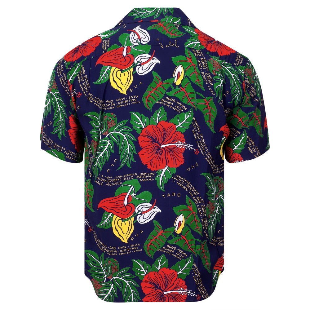 Sun Surf Navy Romantic Hawaiian Nicknames Regular fit Hawaiian Shirt SURF11094
