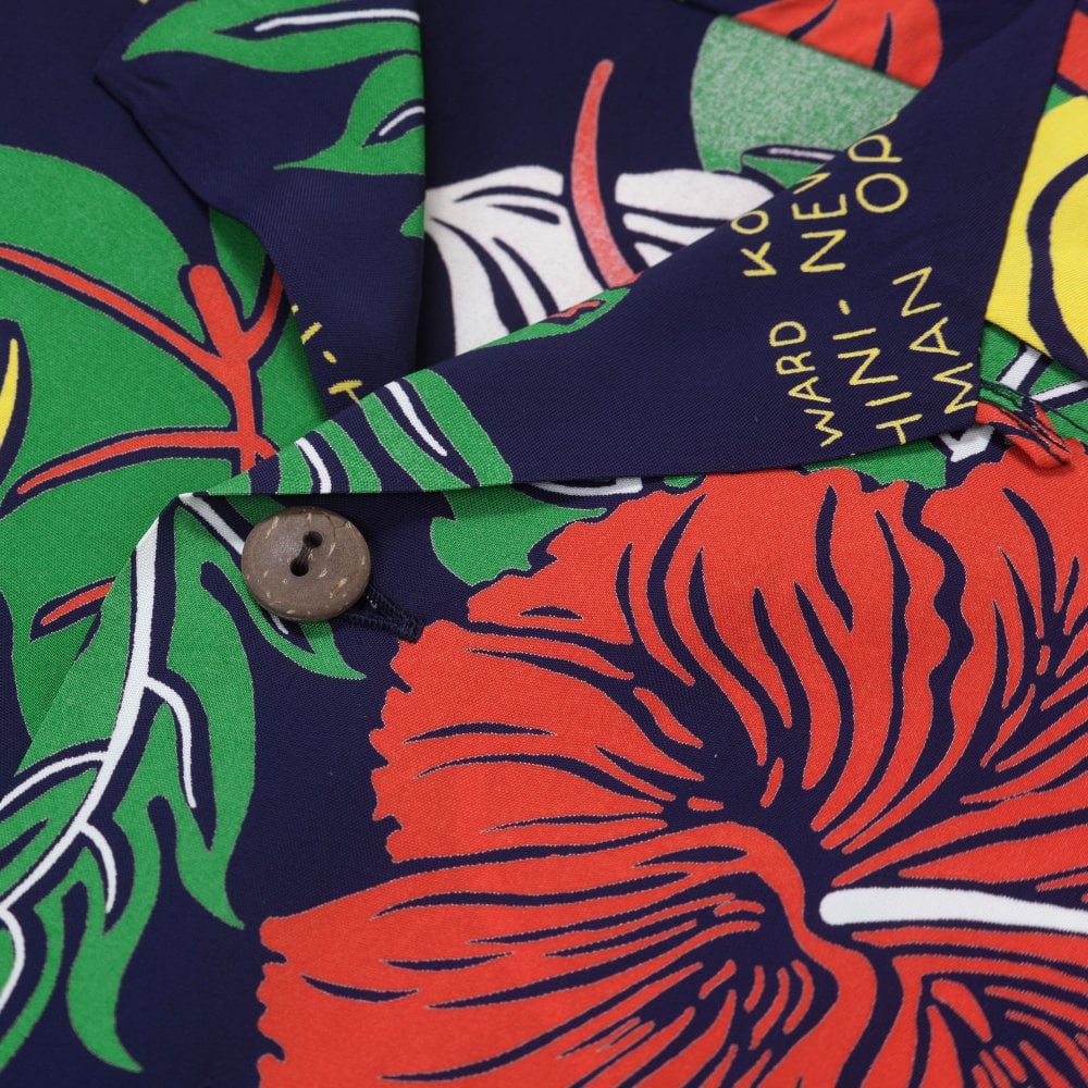 Sun Surf Navy Romantic Hawaiian Nicknames Regular fit Hawaiian Shirt SURF11094