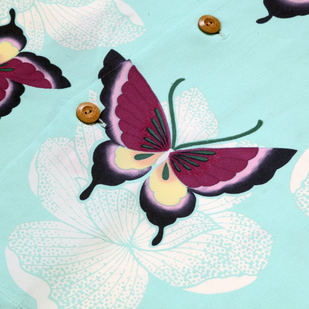 Sun Surf Blue Mariposa Short sleeve Hawaiian Shirt SURF11091