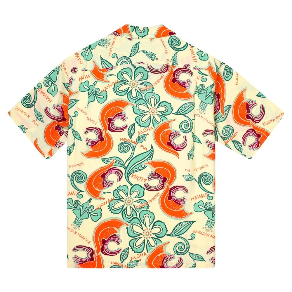 Sun Surf Mens Yellow Regular fit Mahiole Hawaiian Shirt SURF11098