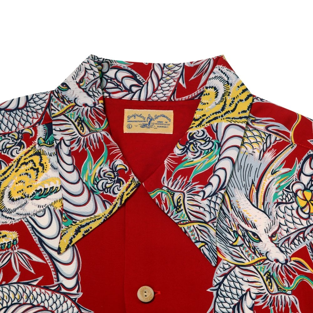 Sun Surf Special Edition Tornado Tiger Red Hawaiian Shirt SURF11099
