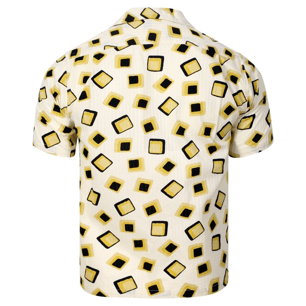 Star of Hollywood Mens Squares Print Hawaiian Shirt SoH11395