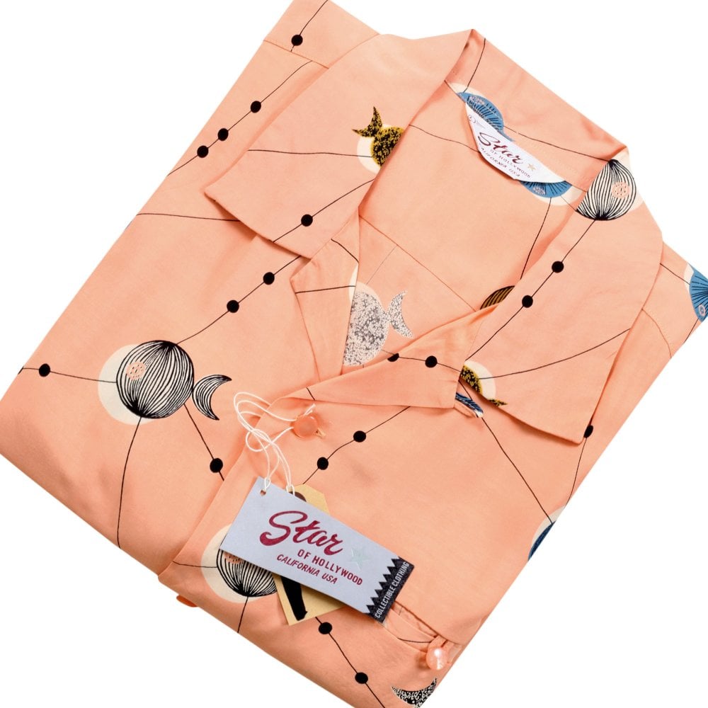 Star of Hollywood Atomic Fish Pink Star of Hollywood Hawaiian Shirt SoH10100