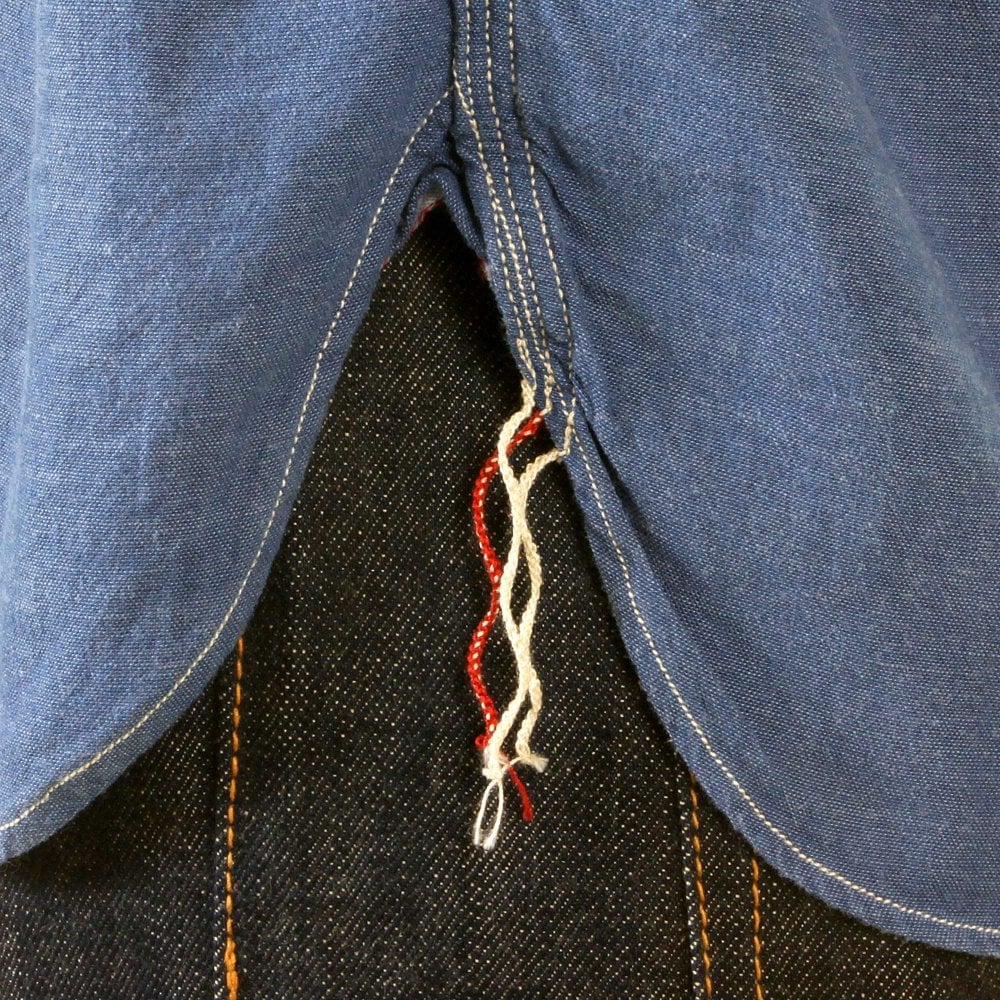 Sugar Cane SC25513 VAT DYE Blue Chambray Work Shirt CANE2017