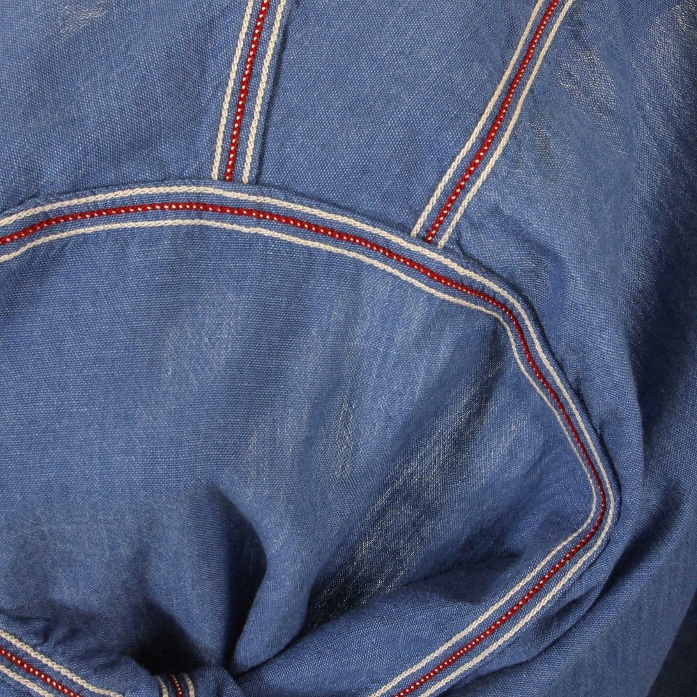 Sugar Cane SC25513 VAT DYE Blue Chambray Work Shirt CANE2017